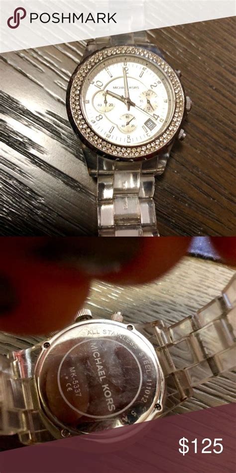 michael kors watch 3139 links|Michael Kors clear band watch.